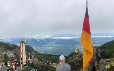 Gedenkfeier der Gebirgstruppe 2022 am Untersberg