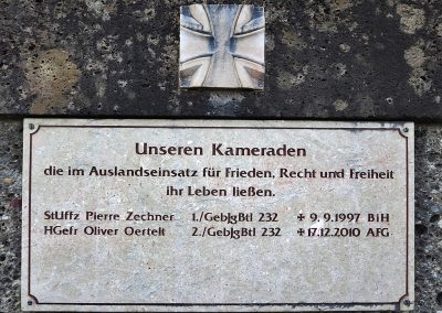 10. Kameraden im Einsatz gefallen